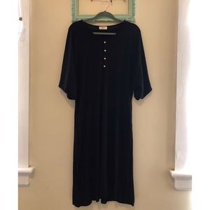 Dwell & Slumber ONYX Black Dress Rayon Jersey XS/S